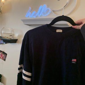 brandy melville cropped long sleeve shirt